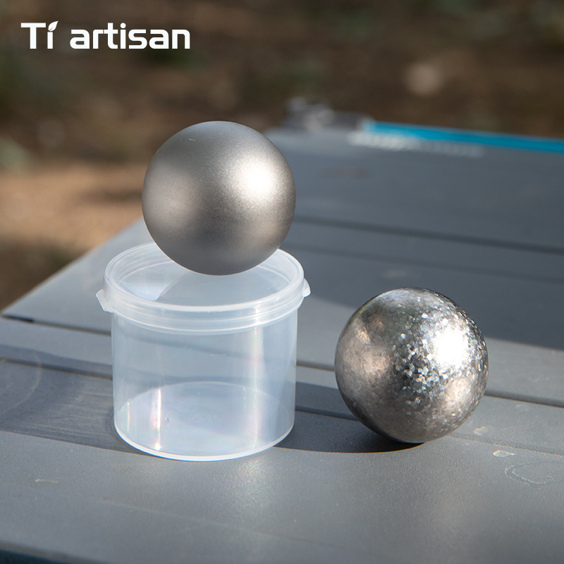 Whiskey Stone Set - Tiartisan 40mm Tytanowe Kule Lodowe Wielokrotnego