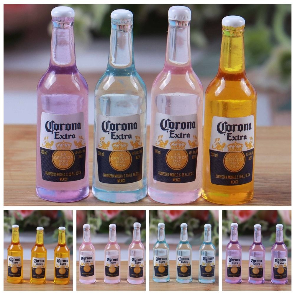 Beer Wine Hobby - 3 szt. Miniaturowe butelki do zabawy