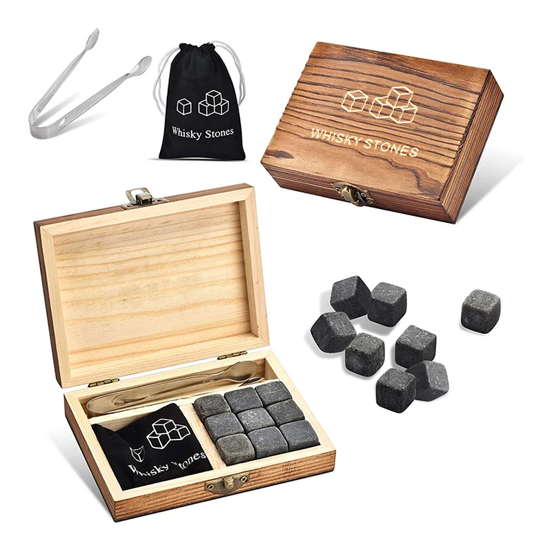Whiskey Stone Set - Zestaw Kamieni do Whisky 9 szt.