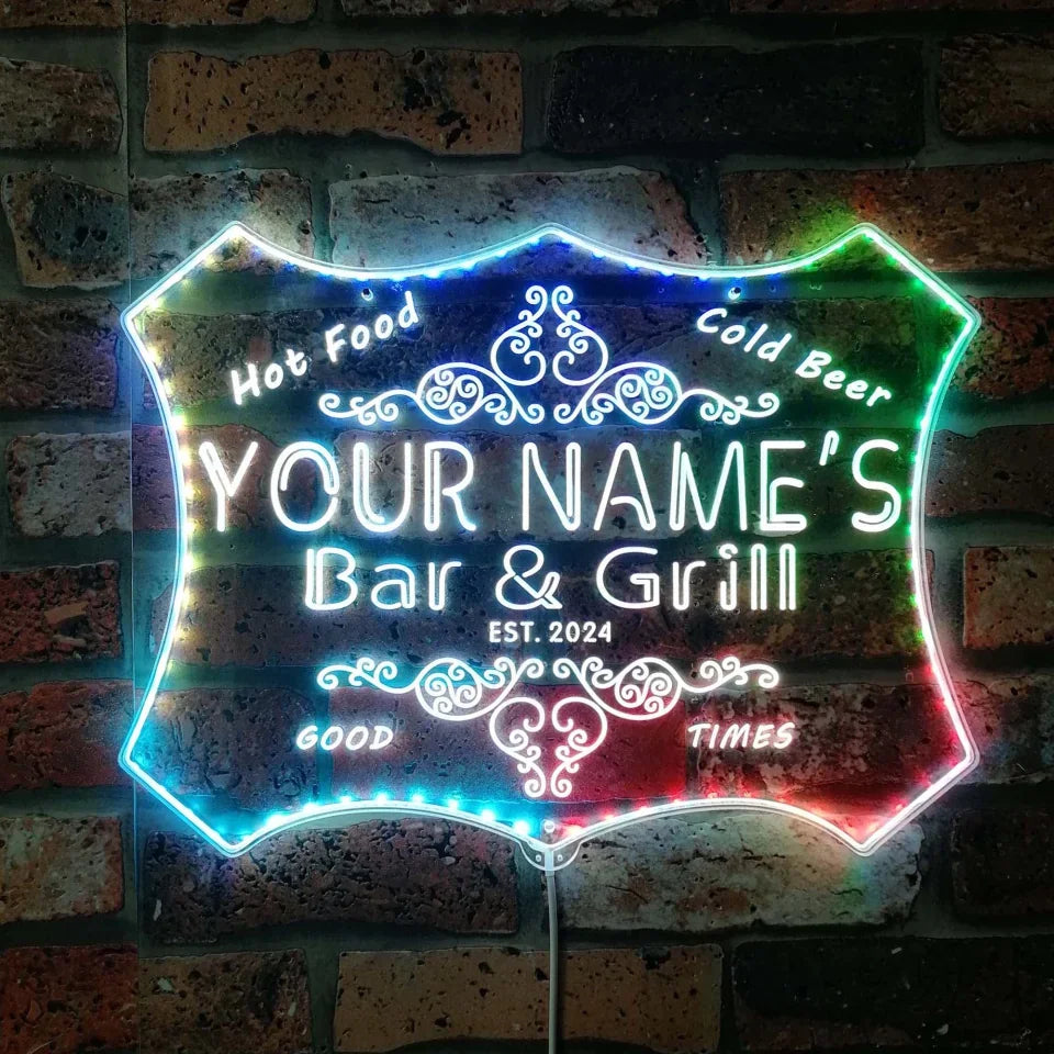 Personalizowany szyld LED RGB  – Wine In Beer Name recenzja i cena